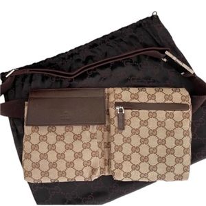 EXCELLENT CONDITION! Authentic Gucci Waist Belt Bum Bag Crossbody Shoulder Bag